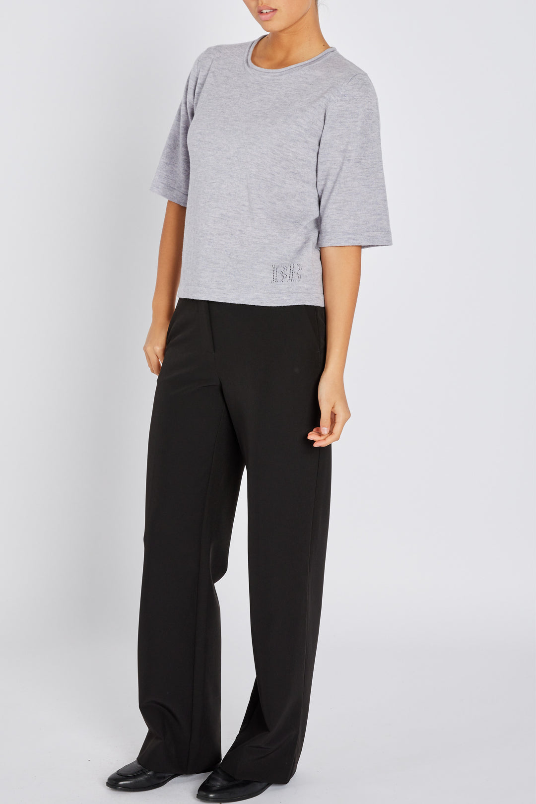 Bruuns Bazaar Women ChalinaBBAndra knit Knit Mid grey mel