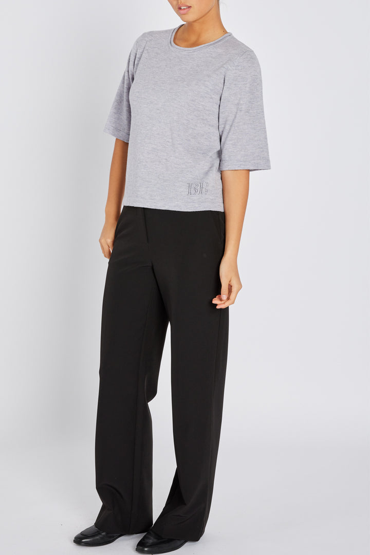 Bruuns Bazaar Women ChalinaBBAndra knit Knit Mid grey mel