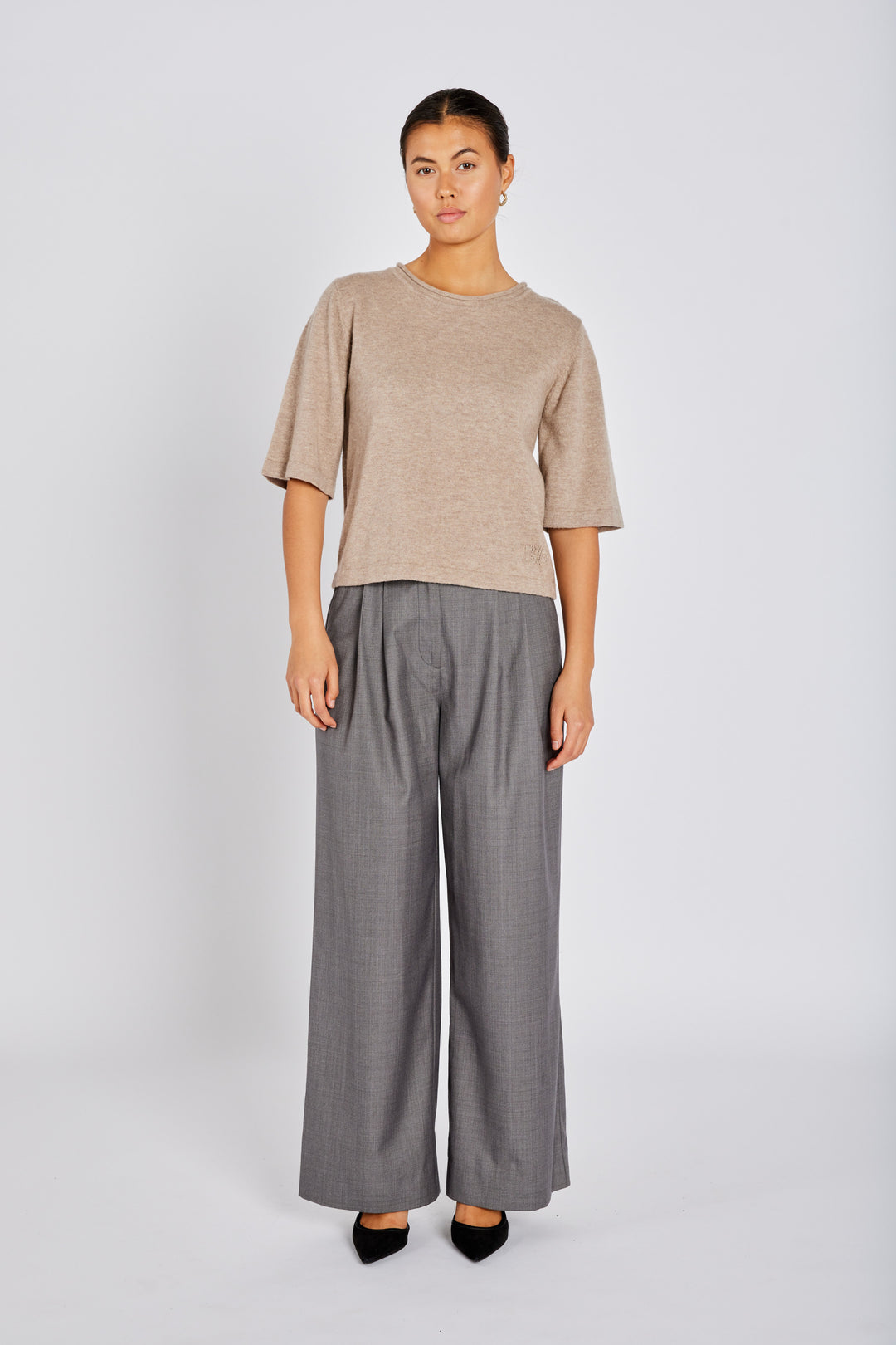 Bruuns Bazaar Women ChalinaBBAndra knit Knit Sand Melange