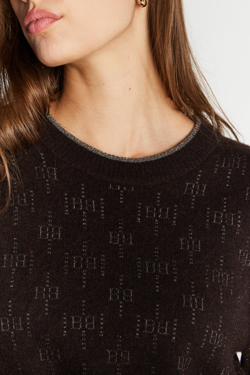 Bruuns Bazaar Women ChalinaBBElesa knit Knit Dark Brown