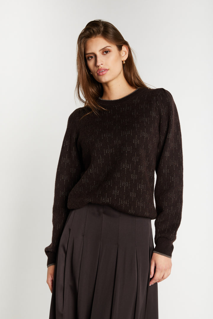Bruuns Bazaar Women ChalinaBBElesa knit Knit Dark Brown