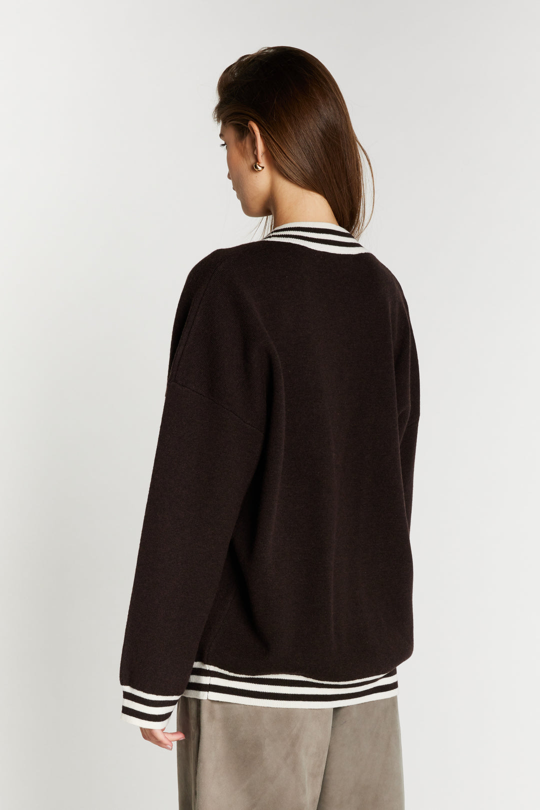 Bruuns Bazaar Women ChalinaBBSira knit cardigan Knit Dark Brown