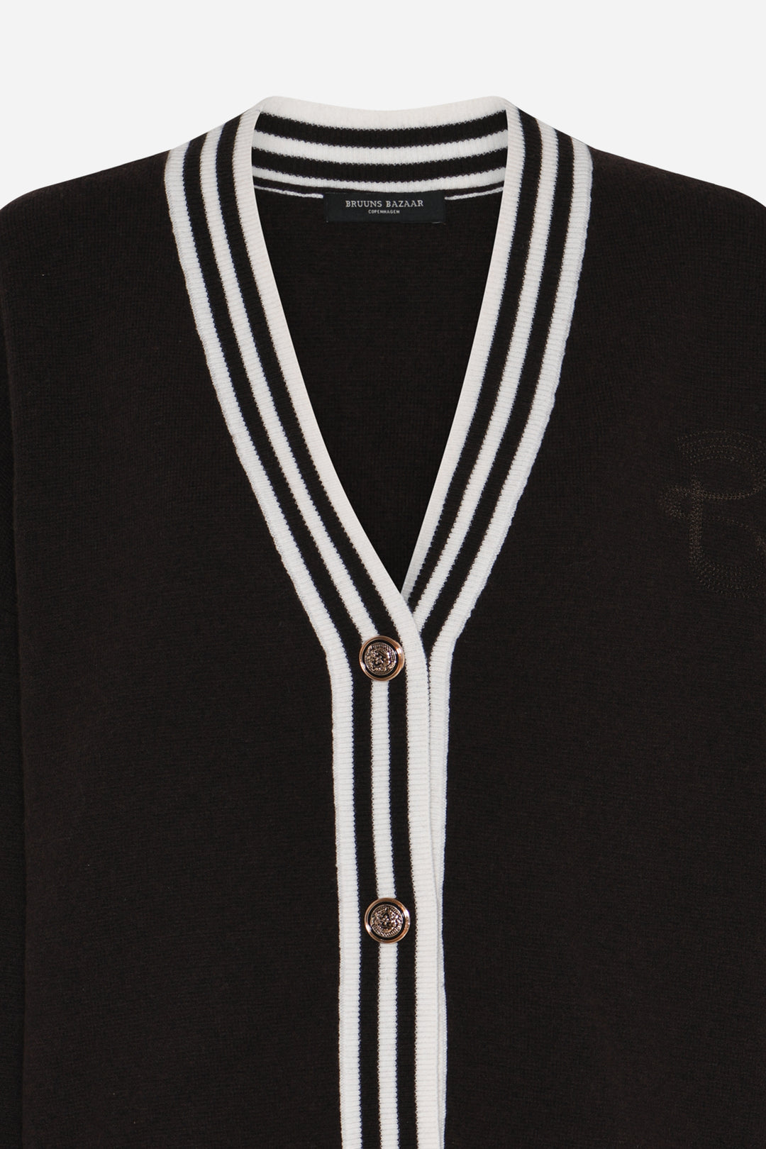 Bruuns Bazaar Women ChalinaBBSira knit cardigan Knit Dark Brown