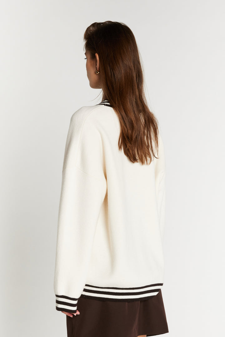 Bruuns Bazaar Women ChalinaBBSira knit cardigan Knit Snow White