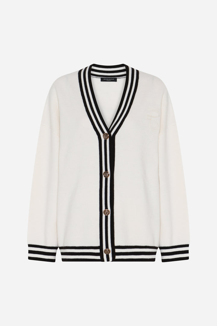 Bruuns Bazaar Women ChalinaBBSira knit cardigan Knit Snow White
