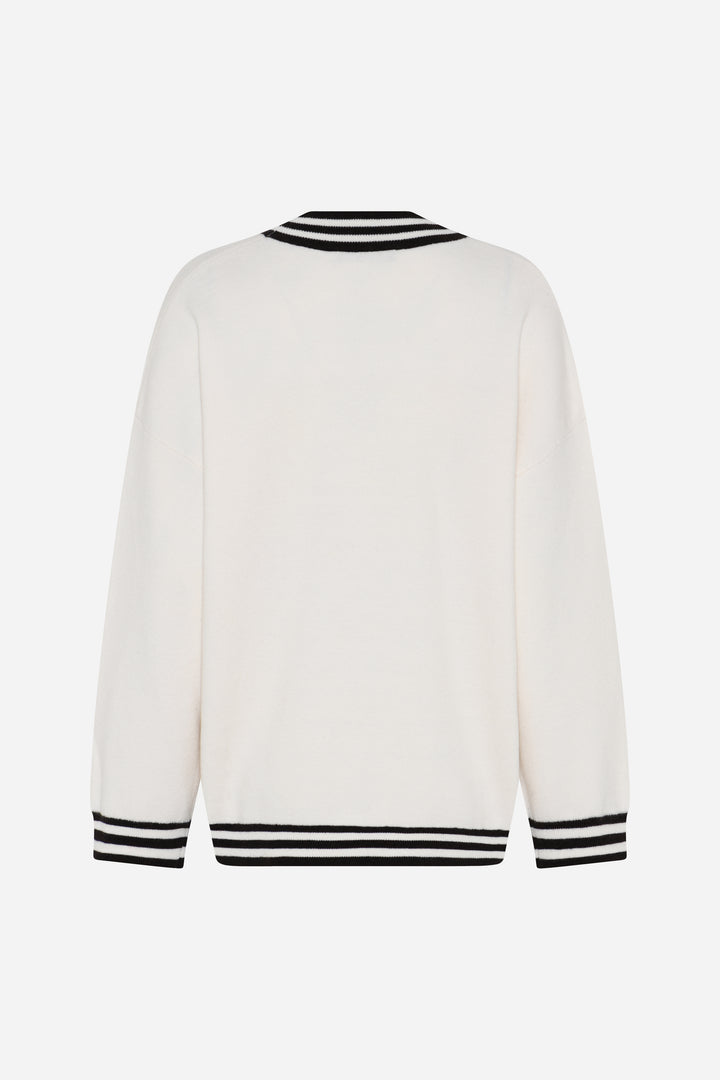 Bruuns Bazaar Women ChalinaBBSira knit cardigan Knit Snow White