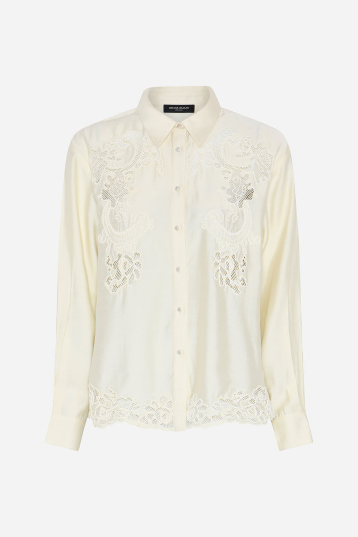 Bruuns Bazaar Women ChamaBBAlya shirt Shirts Snow White