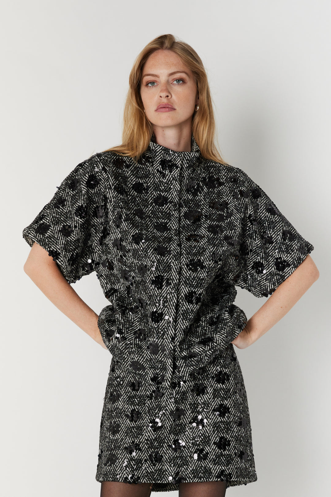 Bruuns Bazaar Women ChamaeBBCarly waistcoat Outerwear Black w white