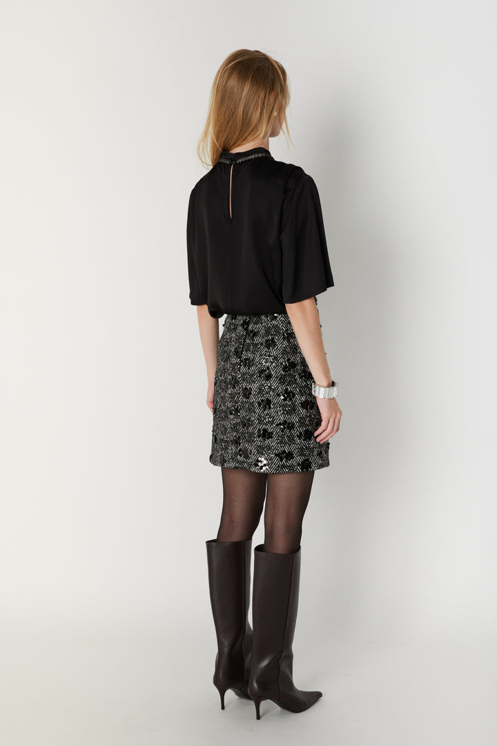 Bruuns Bazaar Women ChamaeBBSanna skirt Skirt Black w white