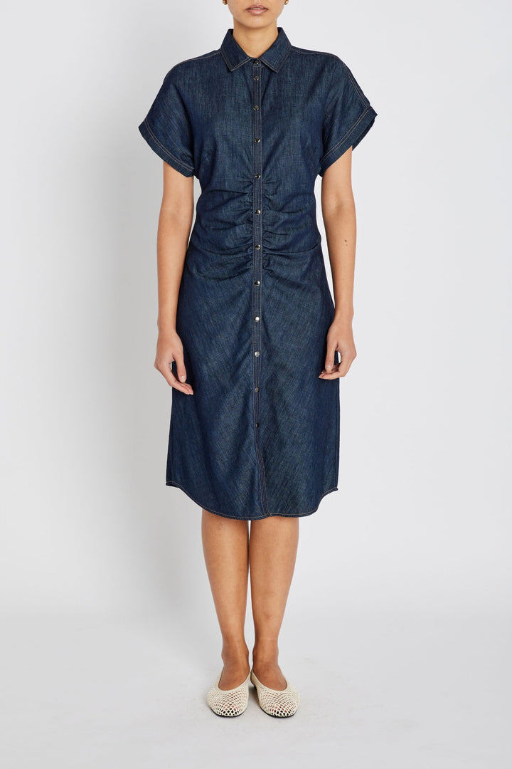 Bruuns Bazaar Women ChambraBBCallie dress Dress Denim blue