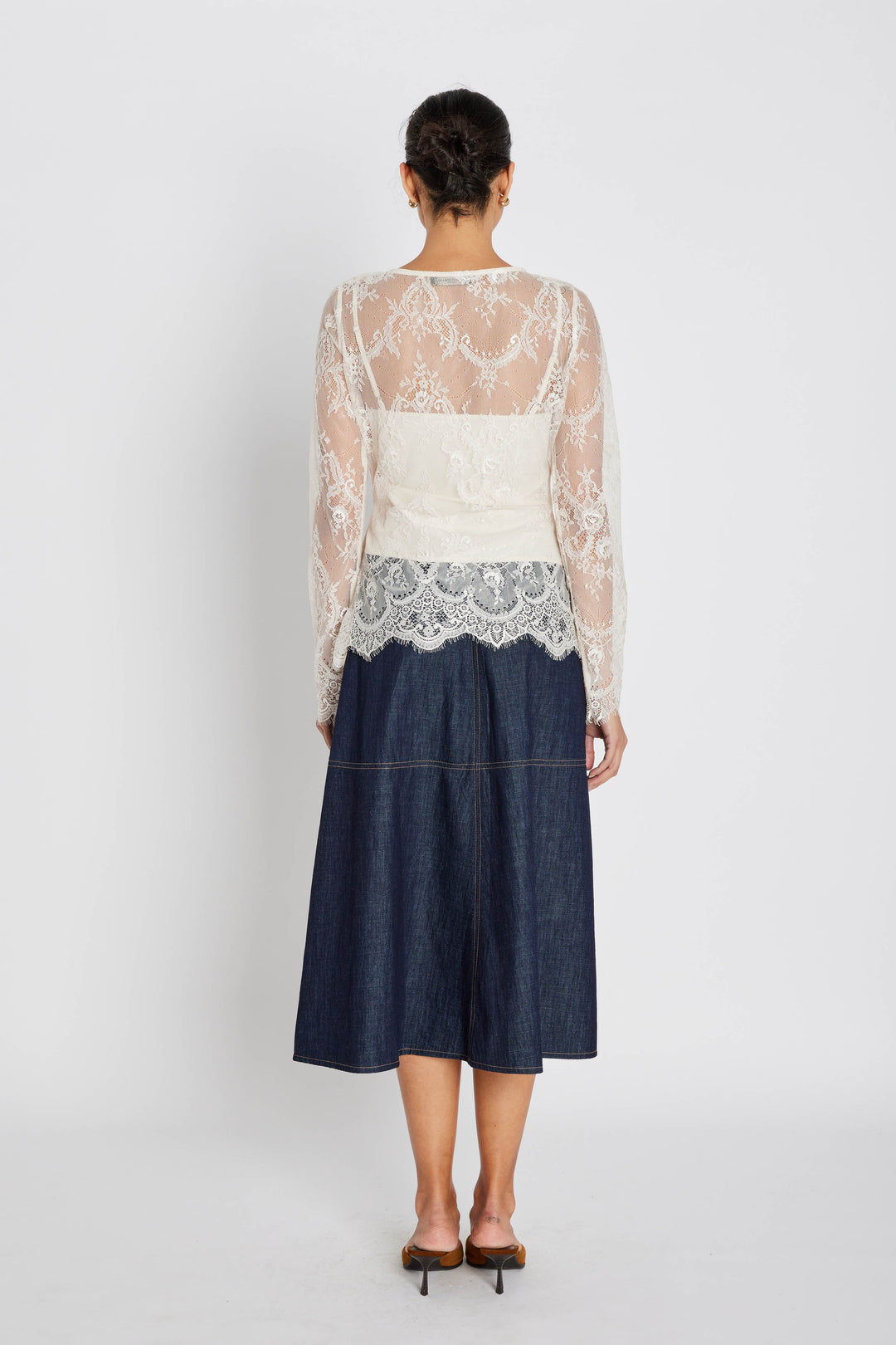 Bruuns Bazaar Women ChambraBBImma skirt Skirt Denim blue