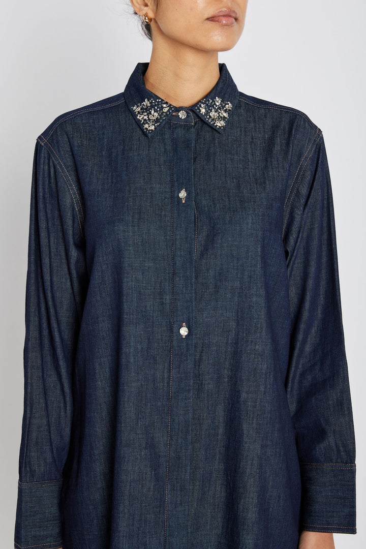 Bruuns Bazaar Women ChambraBBYinata dress Dress Denim blue