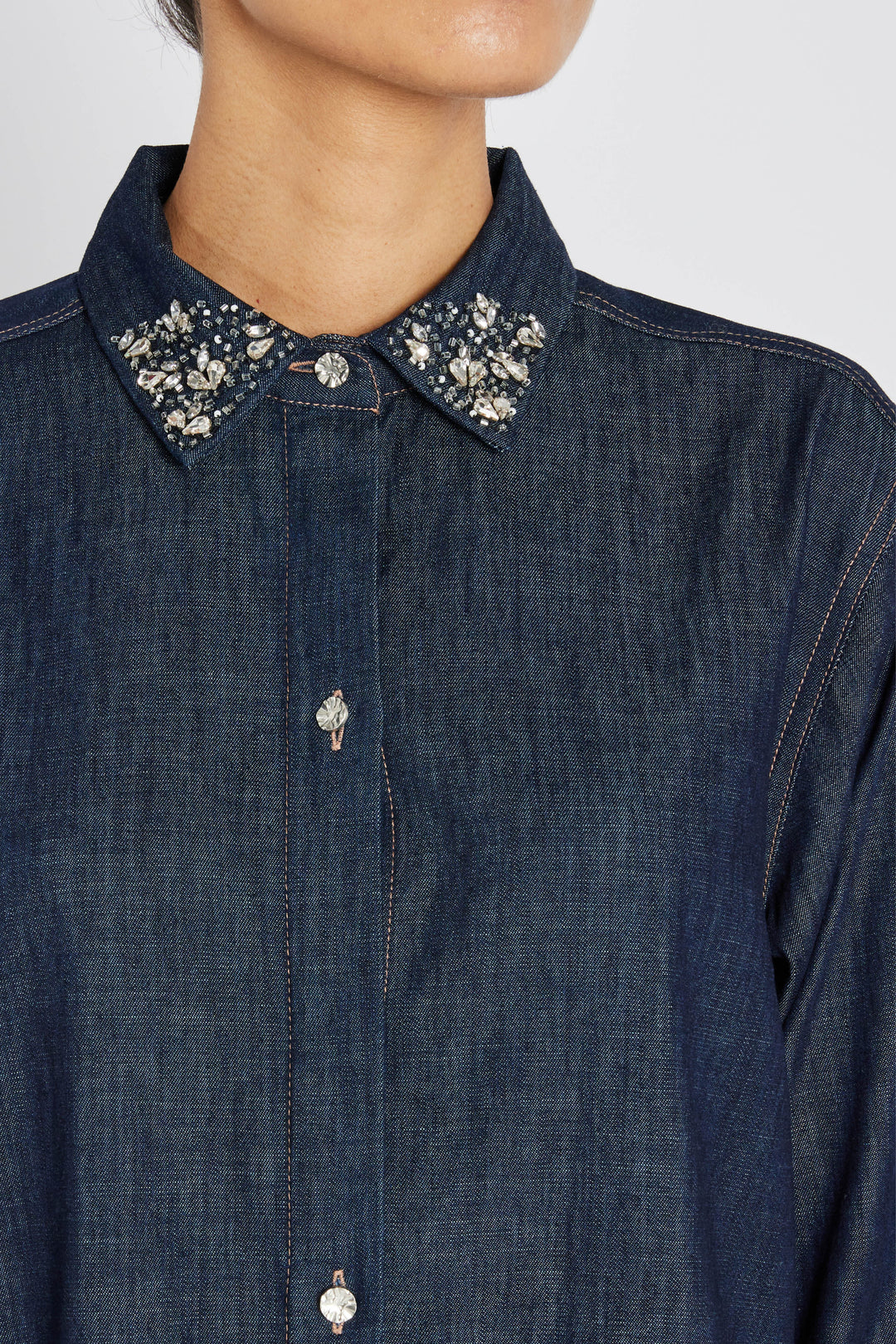 Bruuns Bazaar Women ChambraBBYinata dress Dress Denim blue