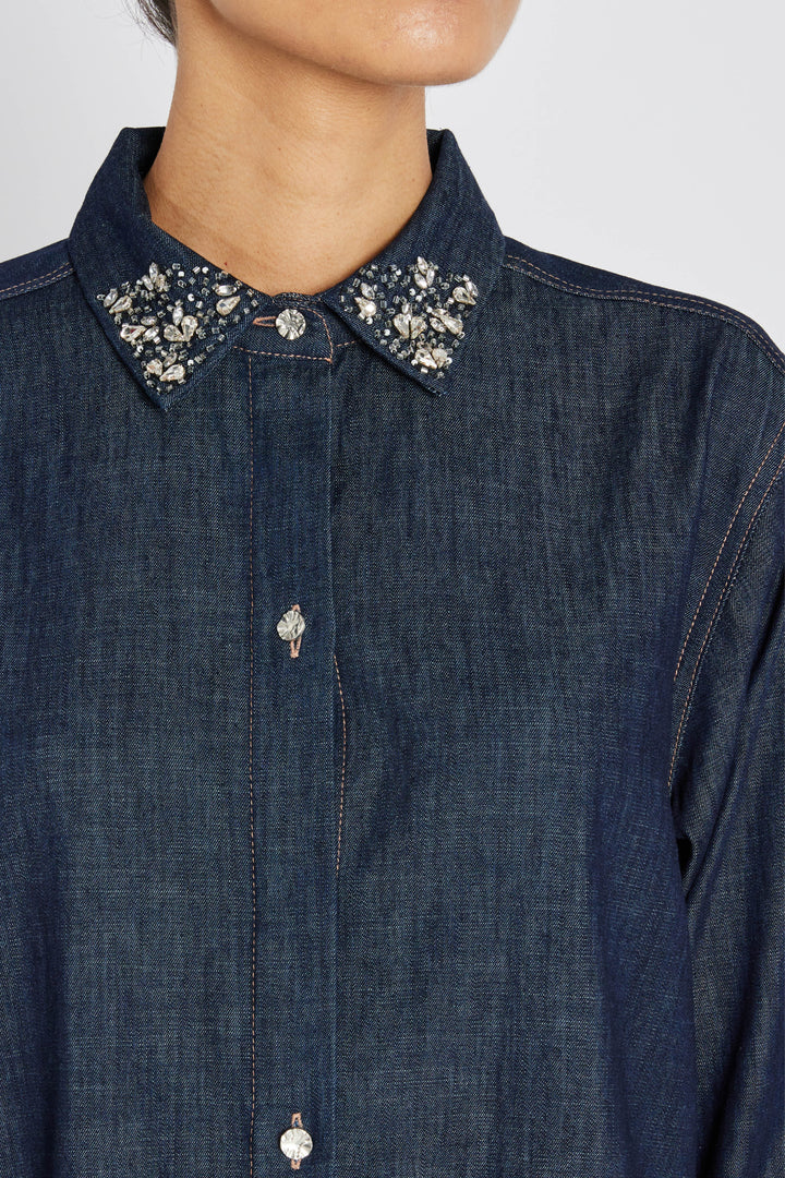 Bruuns Bazaar Women ChambraBBYinata dress Dress Denim blue