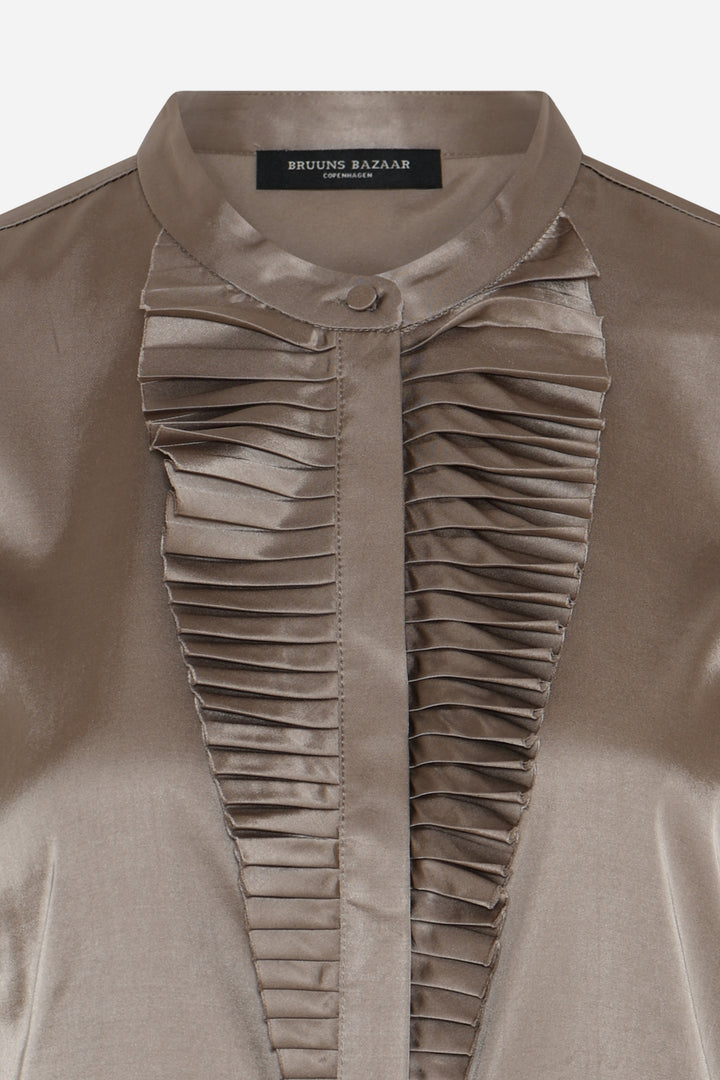 Bruuns Bazaar Women ChantusBBWicka top Shirts Roasted Grey