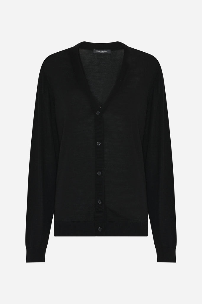 CharleneBBWaria knit cardigan - Black – BRUUNSBAZAAR.COM