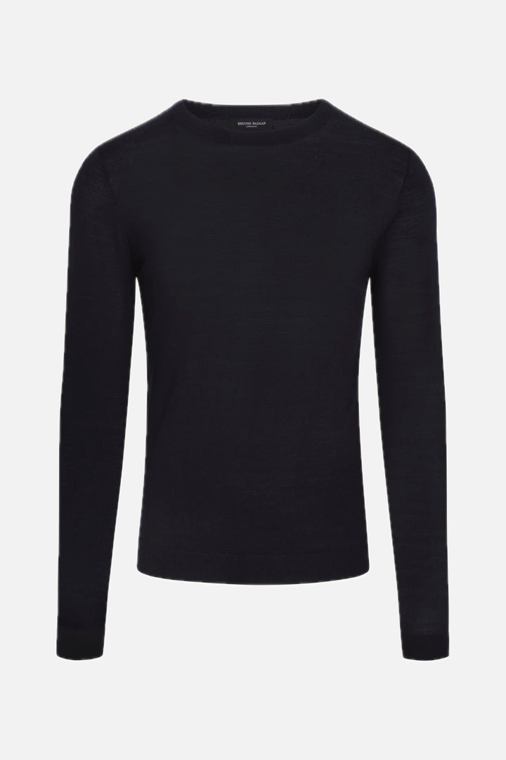 Bruuns Bazaar Men CharlesBB Crew Neck Knit Black