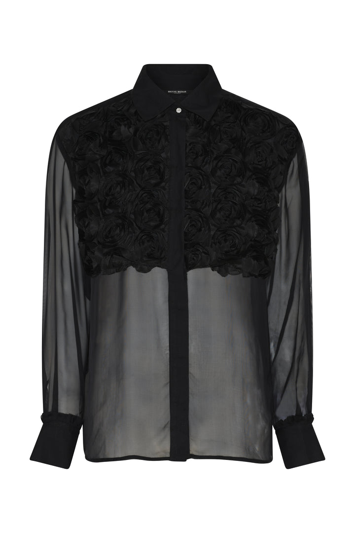 Bruuns Bazaar Women ChiffonBBAsta shirt Shirts Black