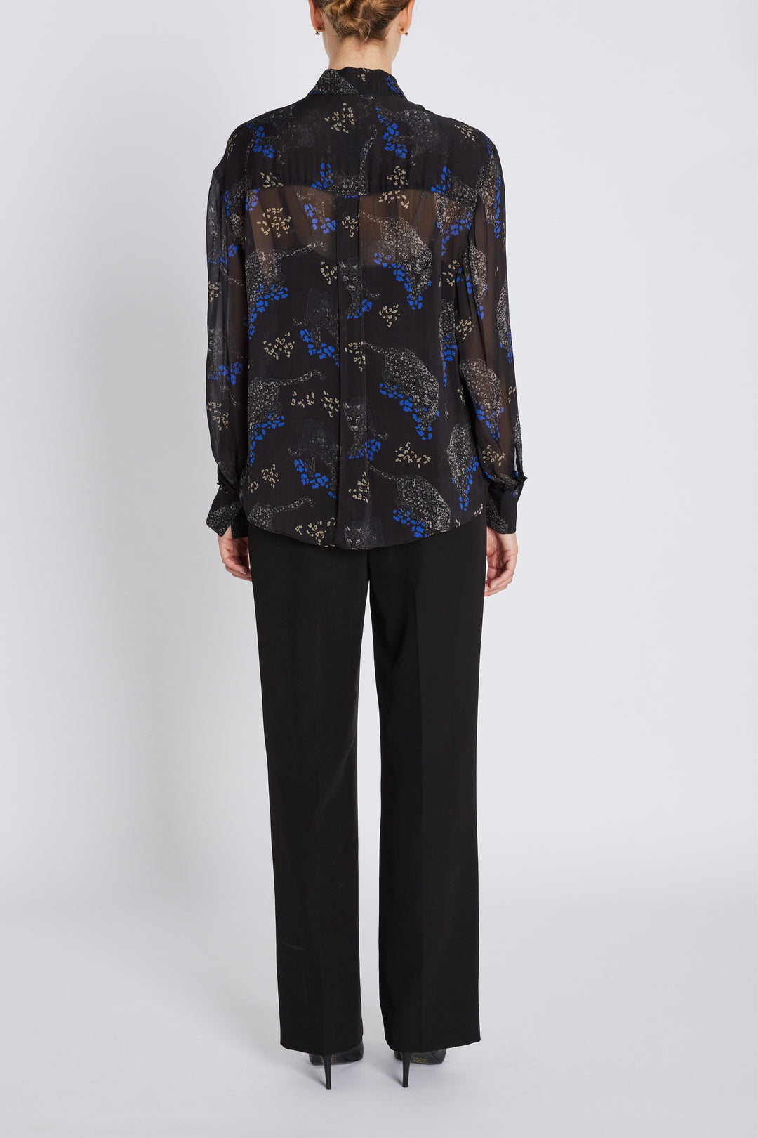 Bruuns Bazaar Women ChionoBBAgata shirt Shirts Black Blue leopard print