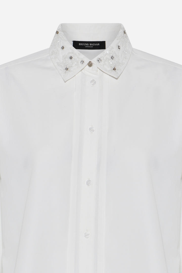 Bruuns Bazaar Women ChrisoulaBBSiw shirt Shirts Snow White