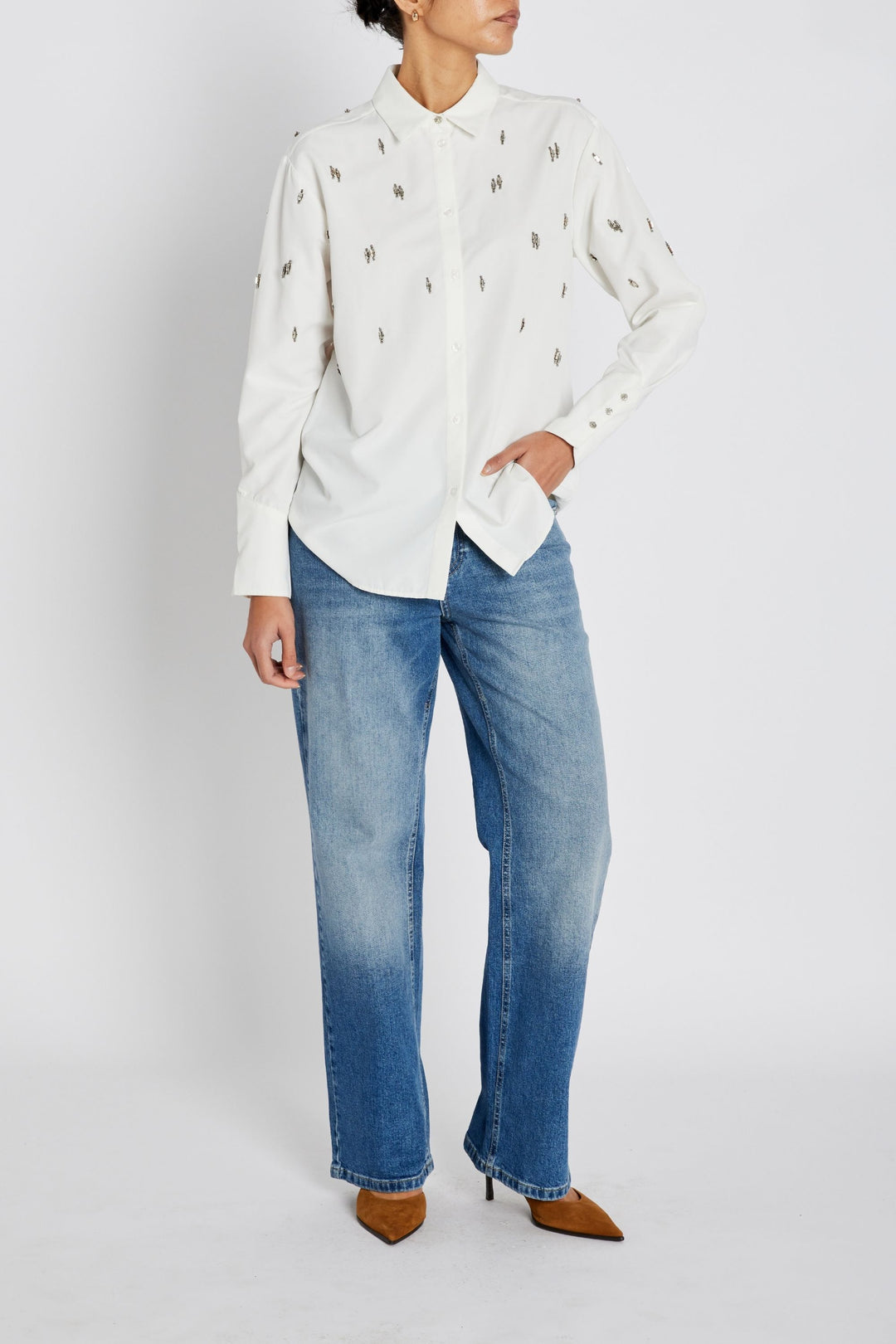 Bruuns Bazaar Women ChrissiBBZinne shirt Shirts Snow White