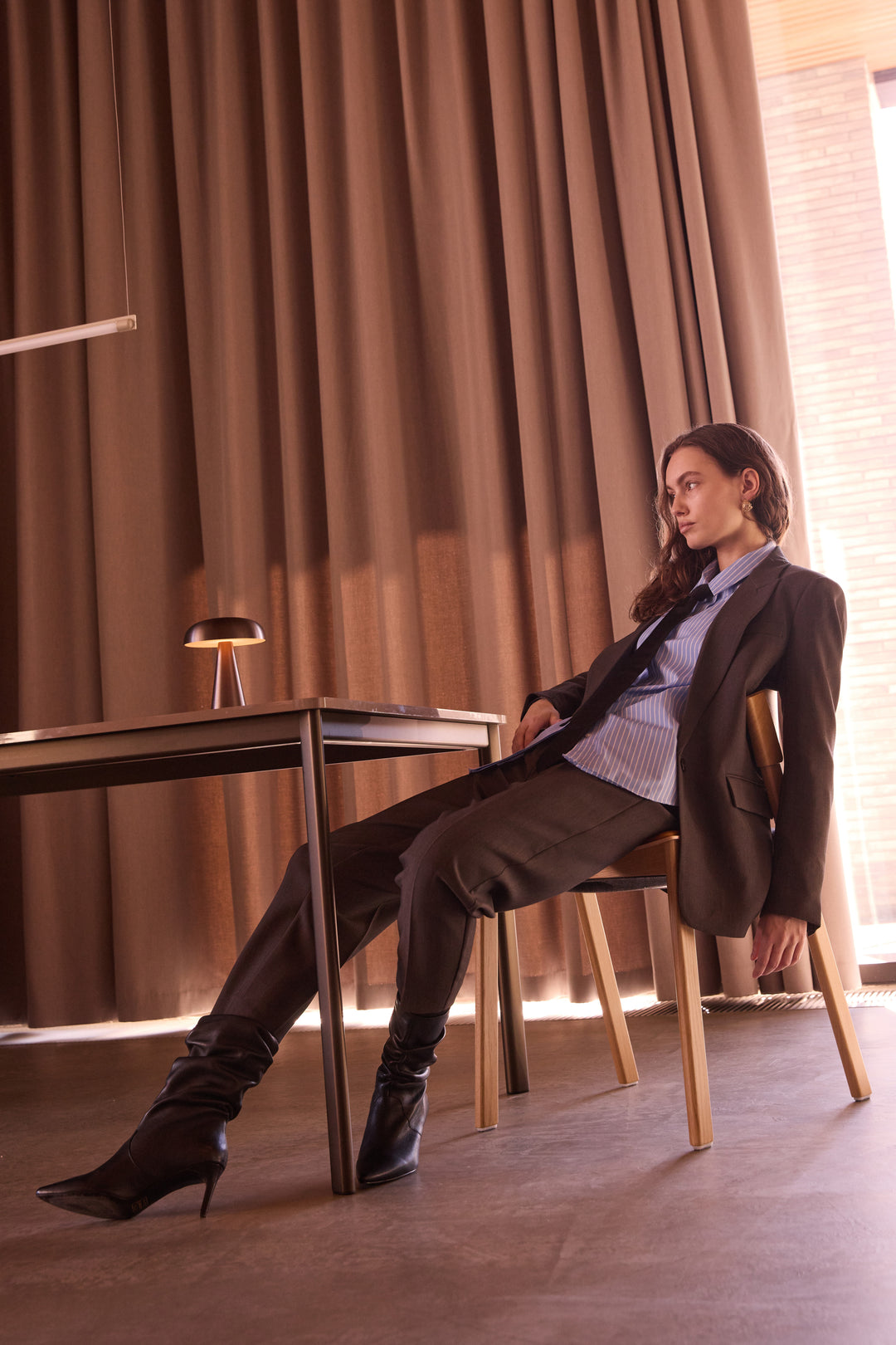 Bruuns Bazaar Women CindySusBBDagny pants Pants Dark grey mel