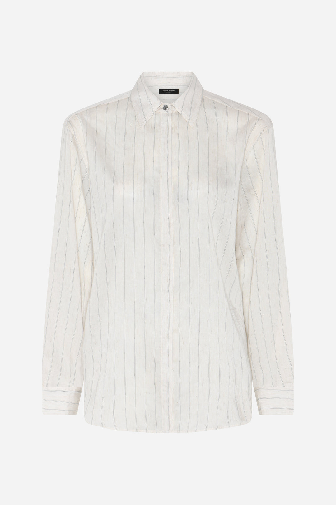 Bruuns Bazaar Women CoccoBBAgatah shirt Shirts Snow white with black stripe