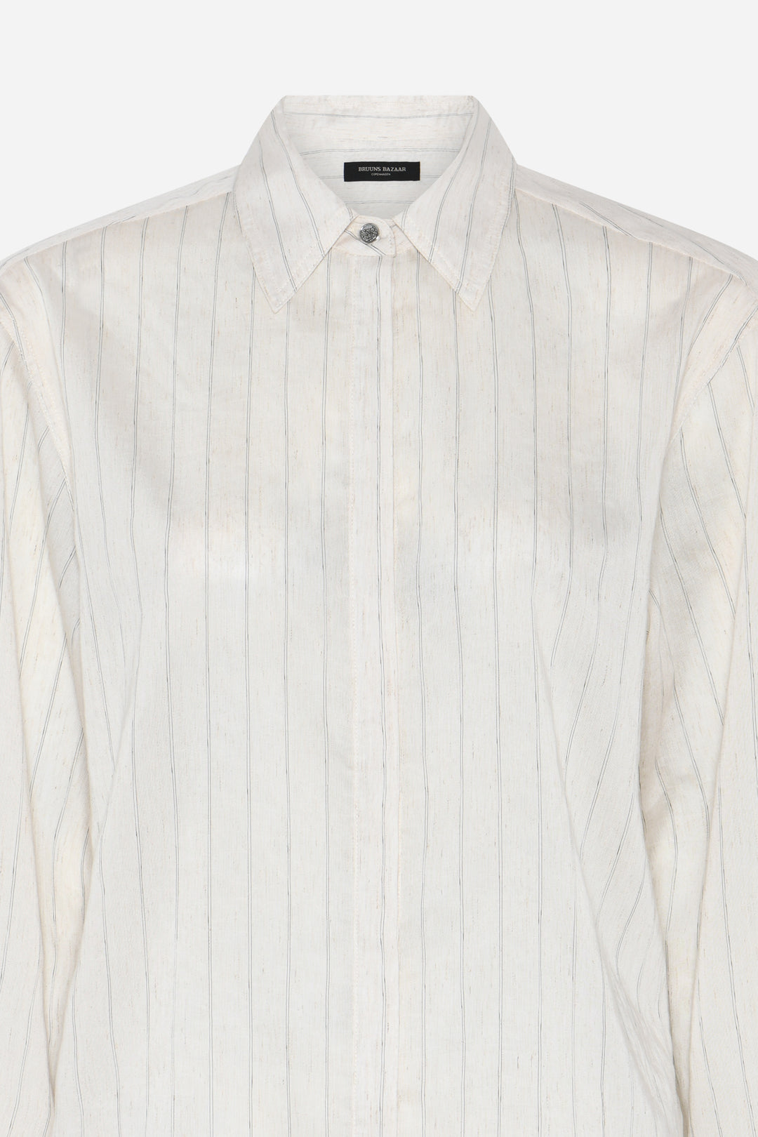 Bruuns Bazaar Women CoccoBBAgatah shirt Shirts Snow white with black stripe