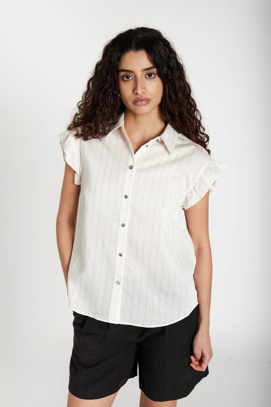 Bruuns Bazaar Women CoccoBBBilla shirt Shirts Snow white with black stripe