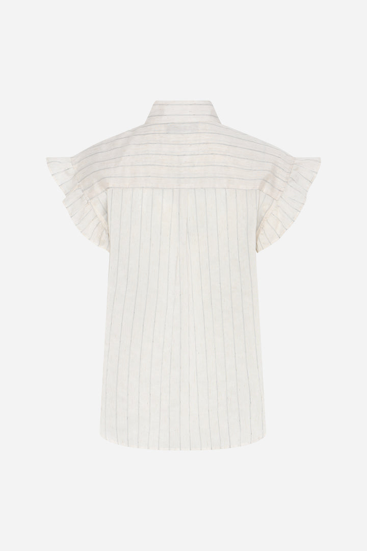 Bruuns Bazaar Women CoccoBBBilla shirt Shirts Snow white with black stripe