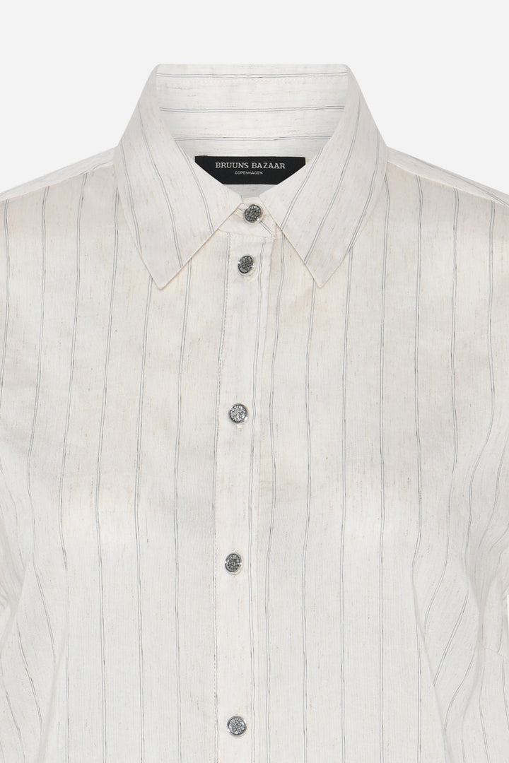 Bruuns Bazaar Women CoccoBBBilla shirt Shirts Snow white with black stripe