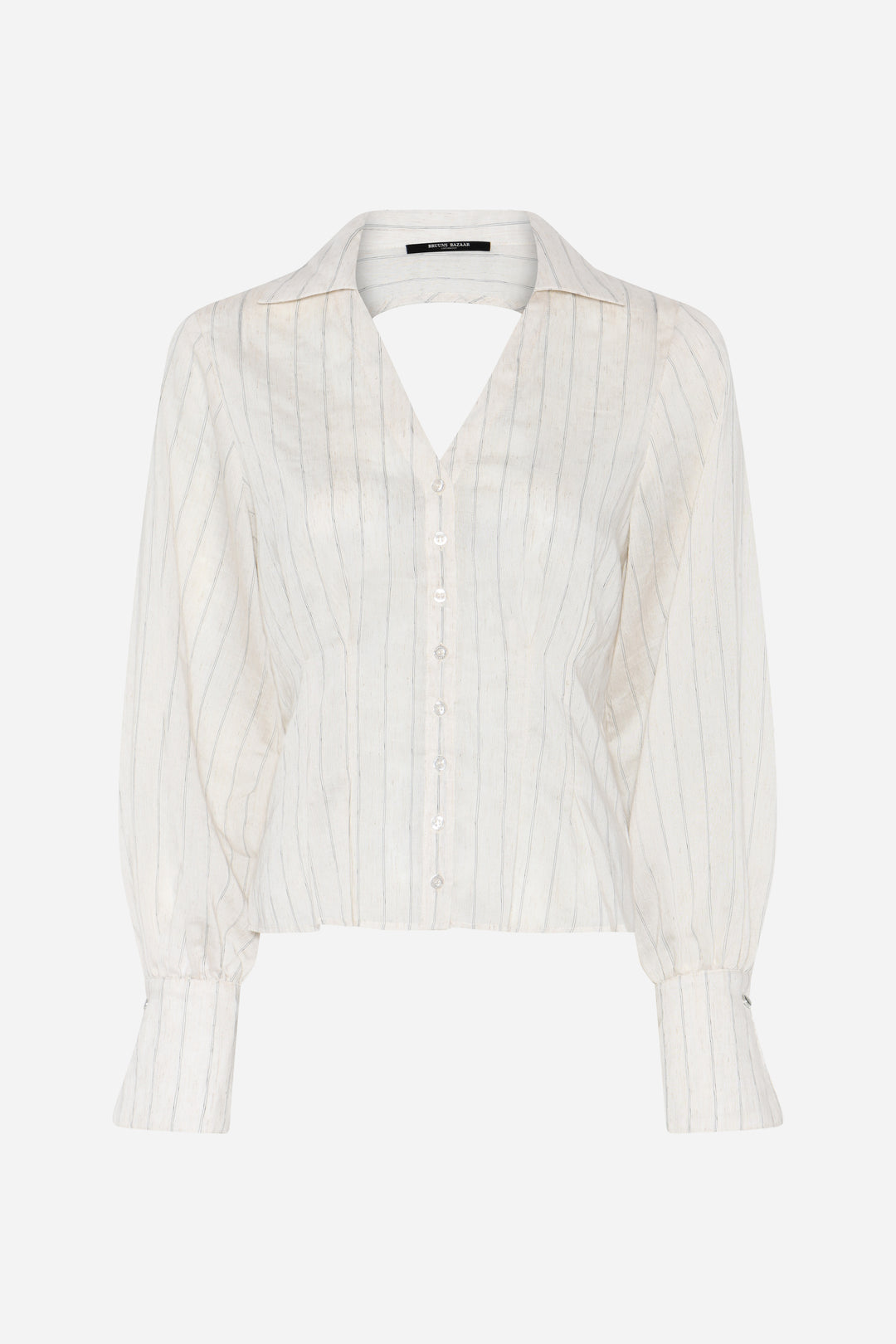 Bruuns Bazaar Women CoccoBBViona shirt Shirts Snow white with black stripe