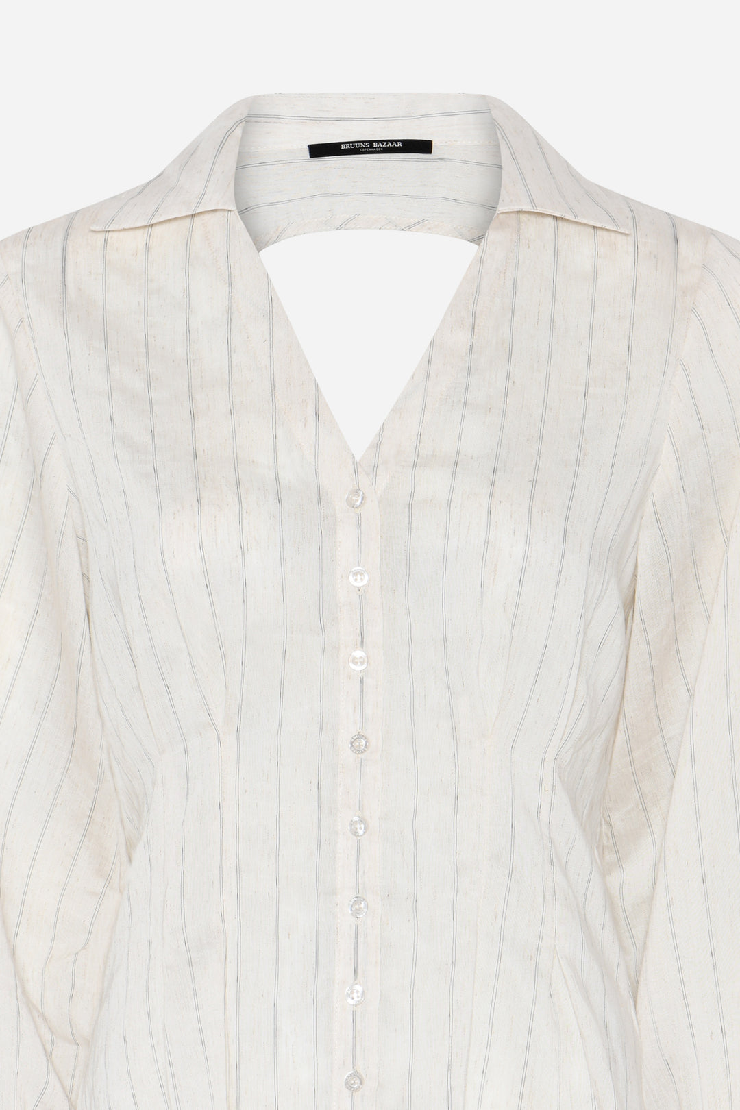 Bruuns Bazaar Women CoccoBBViona shirt Shirts Snow white with black stripe