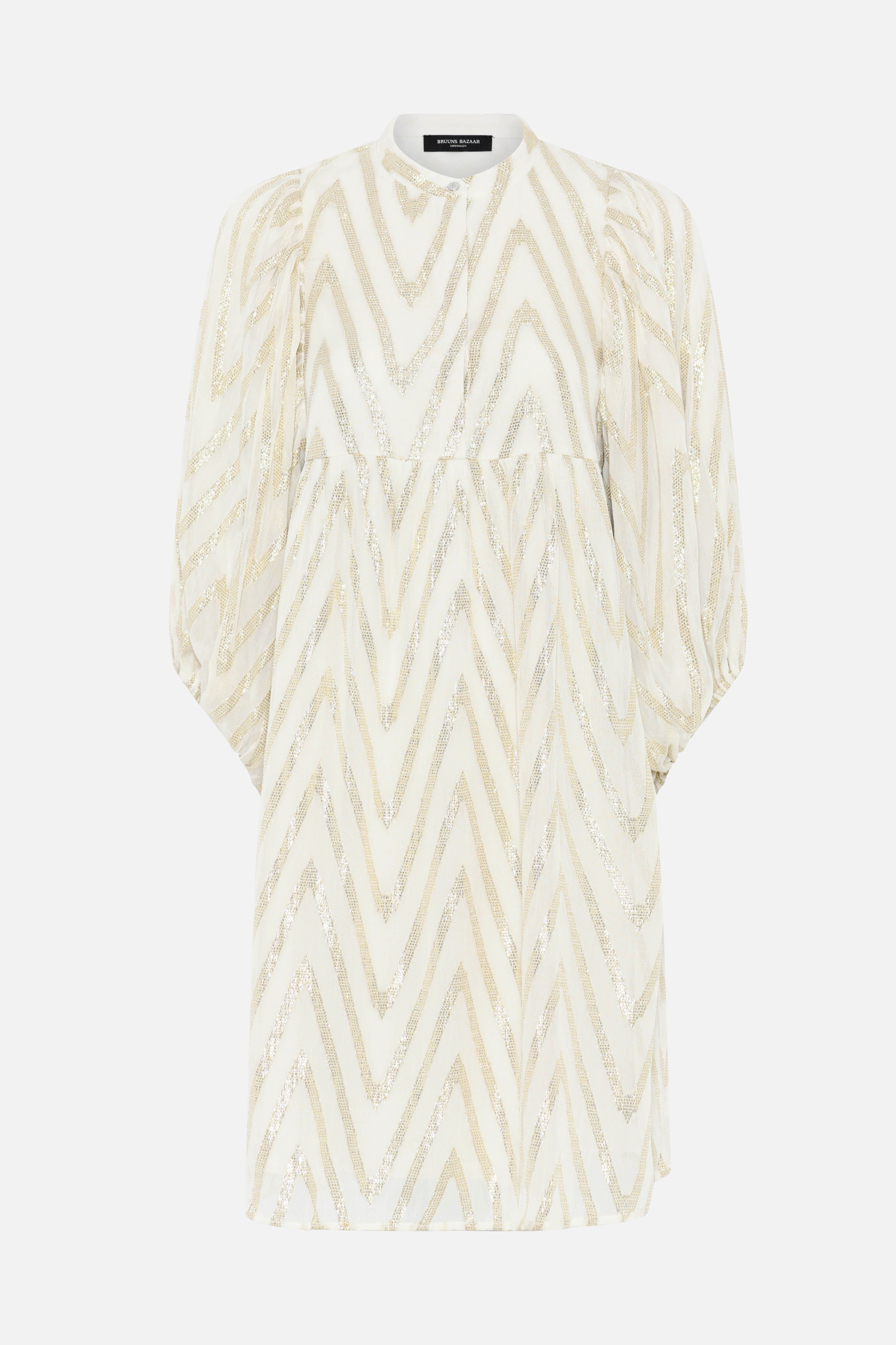 CollardBBSarina dress - Kit w Metallic – BRUUNSBAZAAR.COM