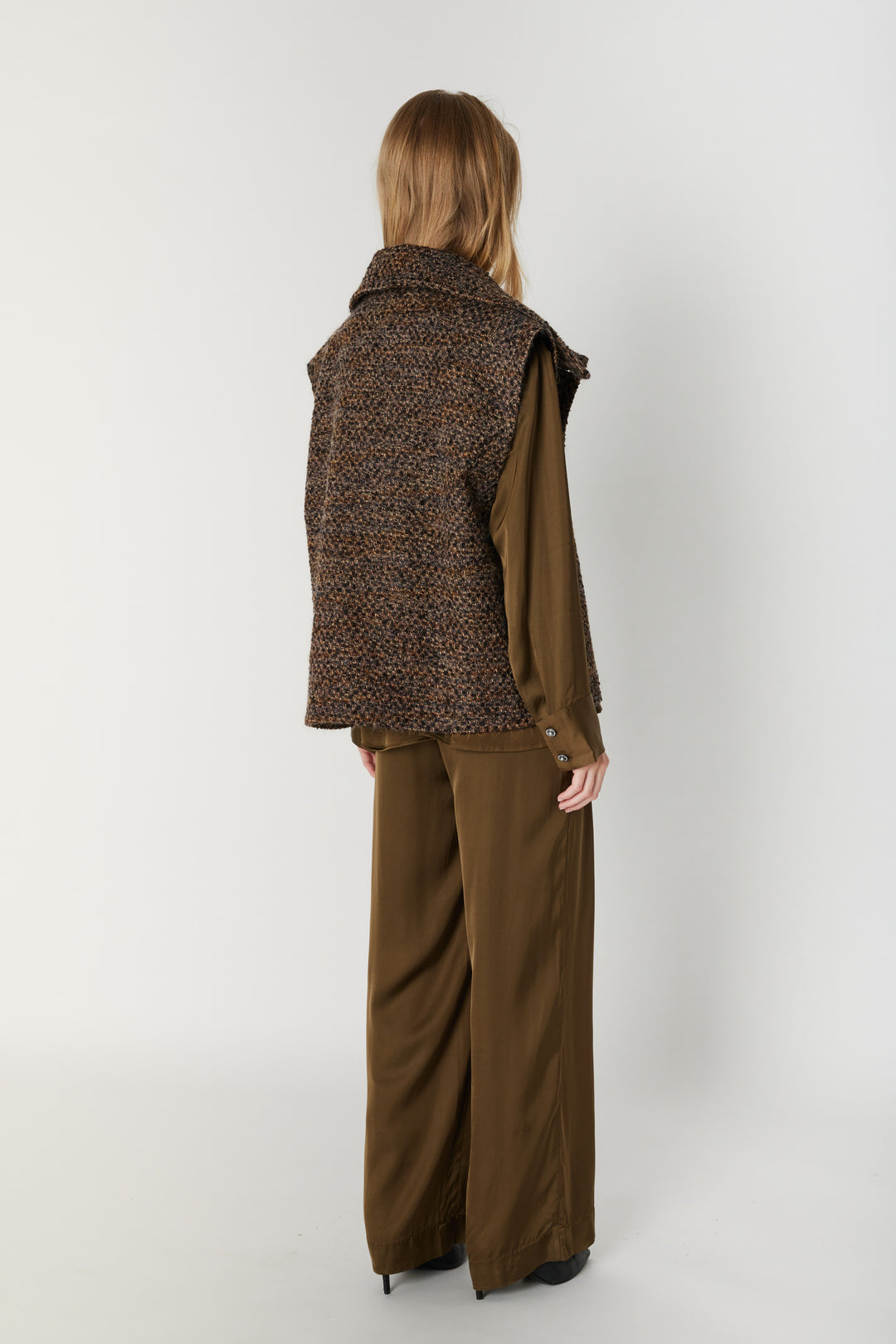 Bruuns Bazaar Women ColpoBBLitas waistcoat Vest Brown Melange