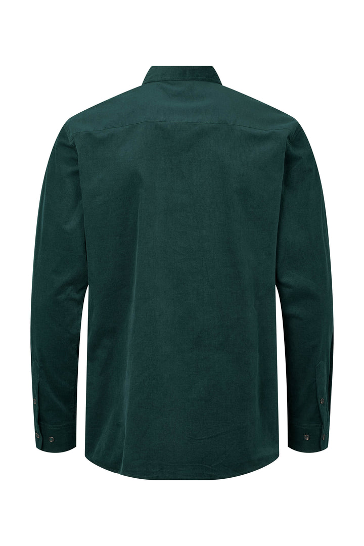 Bruuns Bazaar Men CordBBStoked shirt Shirts Dark green