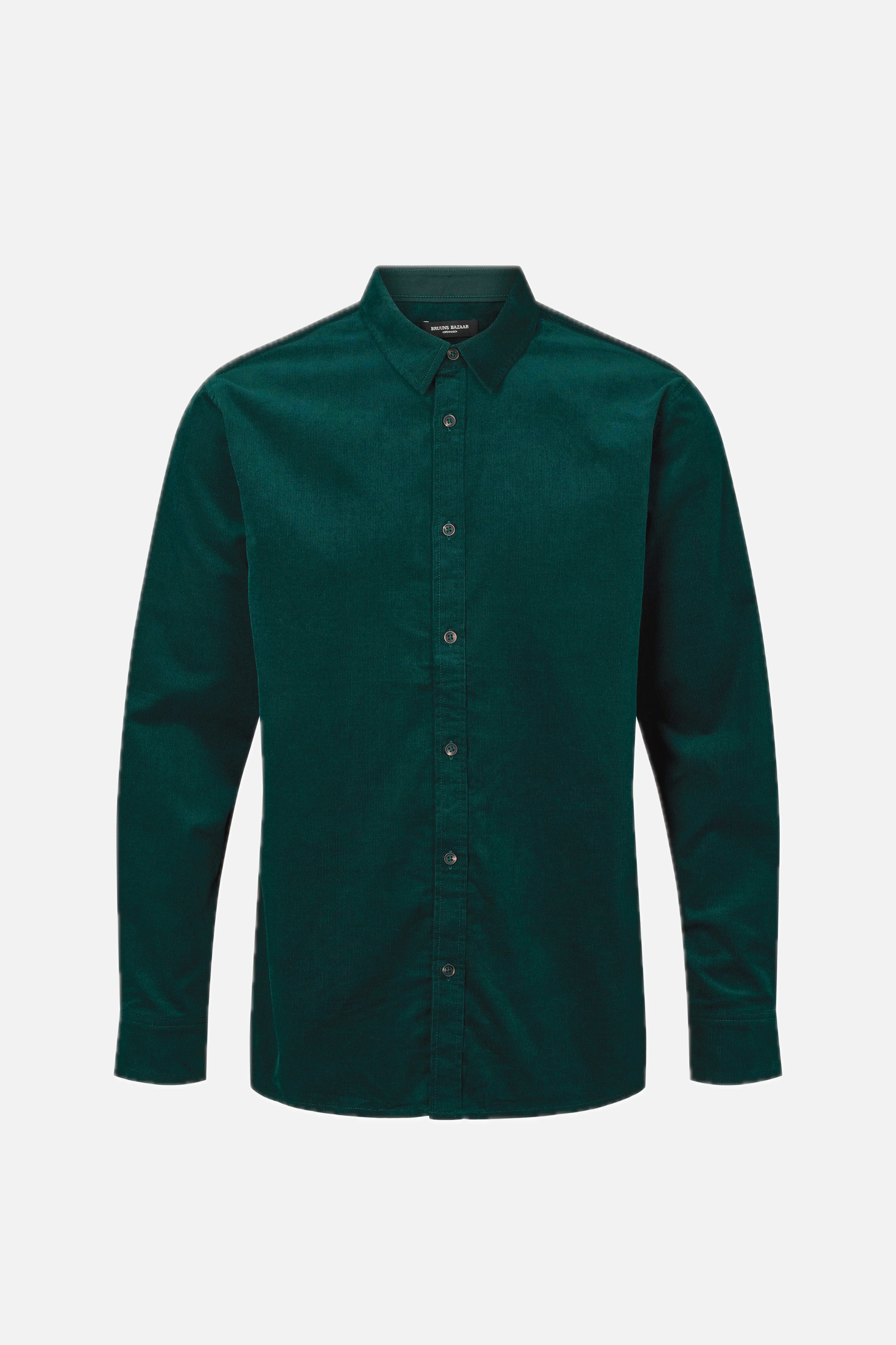 CordBBStoked shirt - Dark green – BRUUNSBAZAAR.COM
