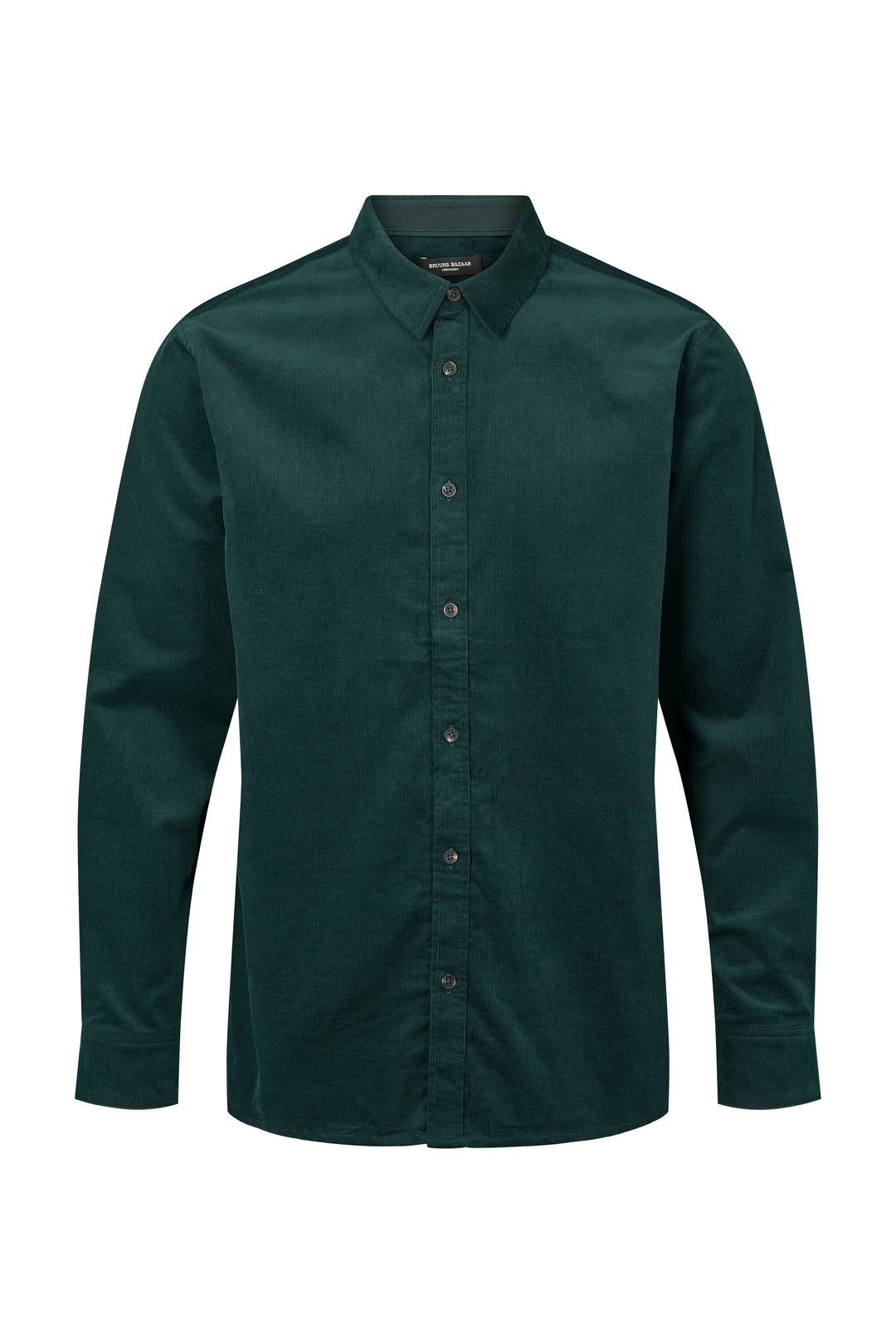 Bruuns Bazaar Men CordBBStoked shirt Shirts Dark green