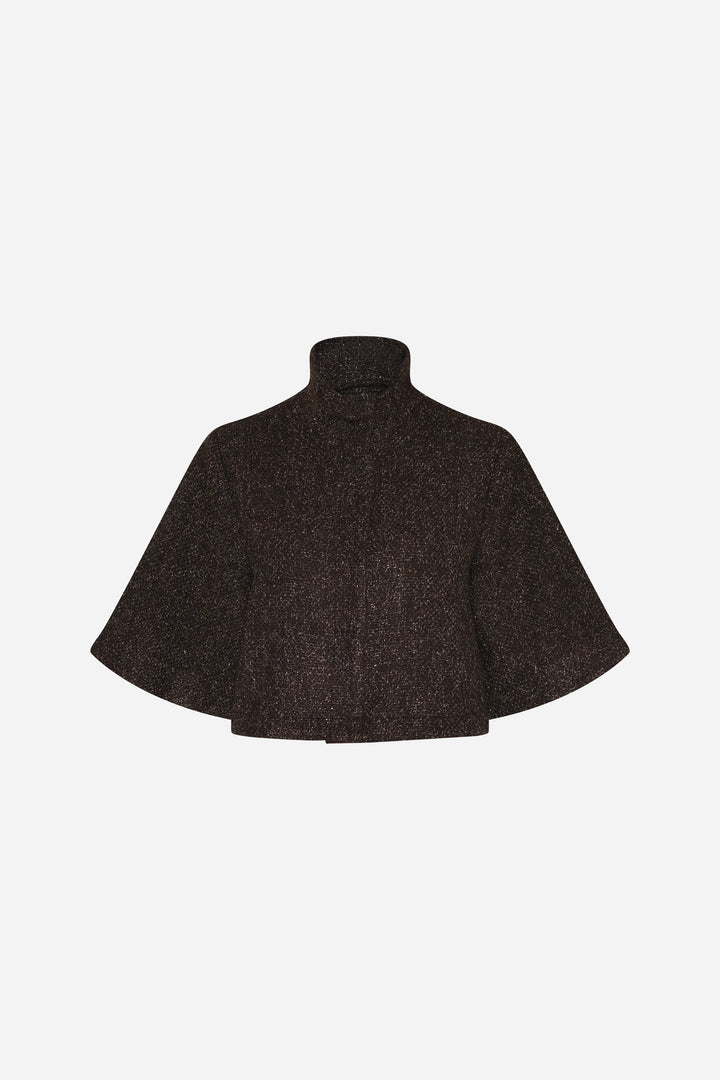 Bruuns Bazaar Women CryosaBBCara cape Blazer Dark Brown