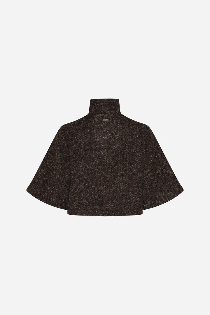 Bruuns Bazaar Women CryosaBBCara cape Blazer Dark Brown
