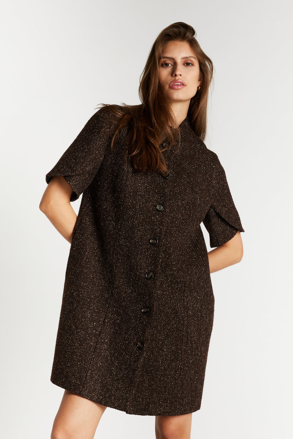 Bruuns Bazaar Women CryosaBBZidia dress Dress Dark Brown
