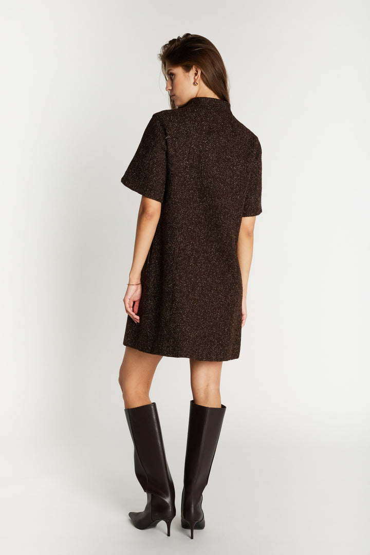 Bruuns Bazaar Women CryosaBBZidia dress Dress Dark Brown
