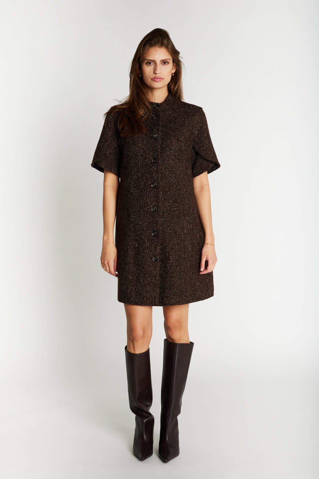 Bruuns Bazaar Women CryosaBBZidia dress Dress Dark Brown
