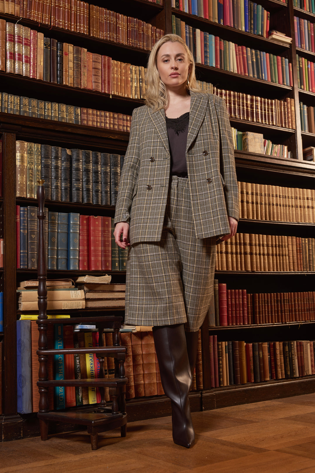 Bruuns Bazaar Women DaisieBBLindi blazer Blazer Green Check
