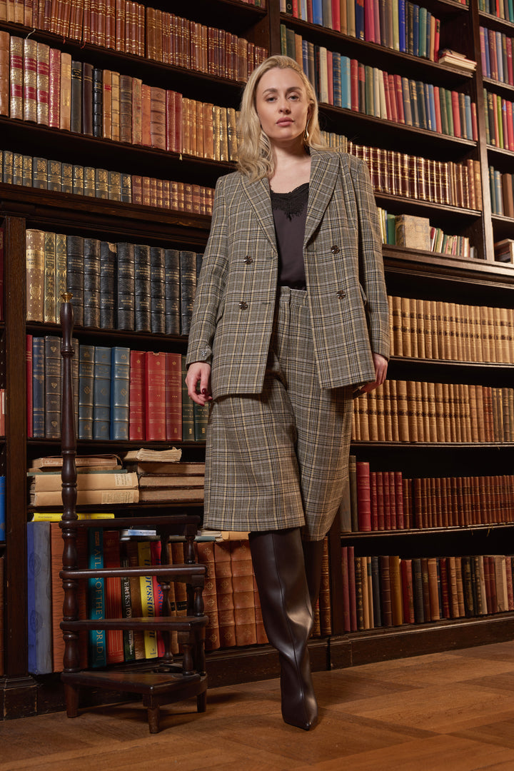 Bruuns Bazaar Women DaisieBBLindi blazer Blazer Green Check