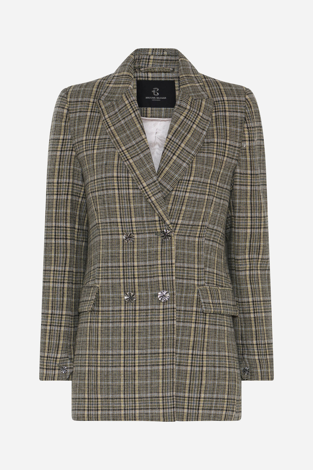 Bruuns Bazaar Women DaisieBBLindi blazer Blazer Green Check