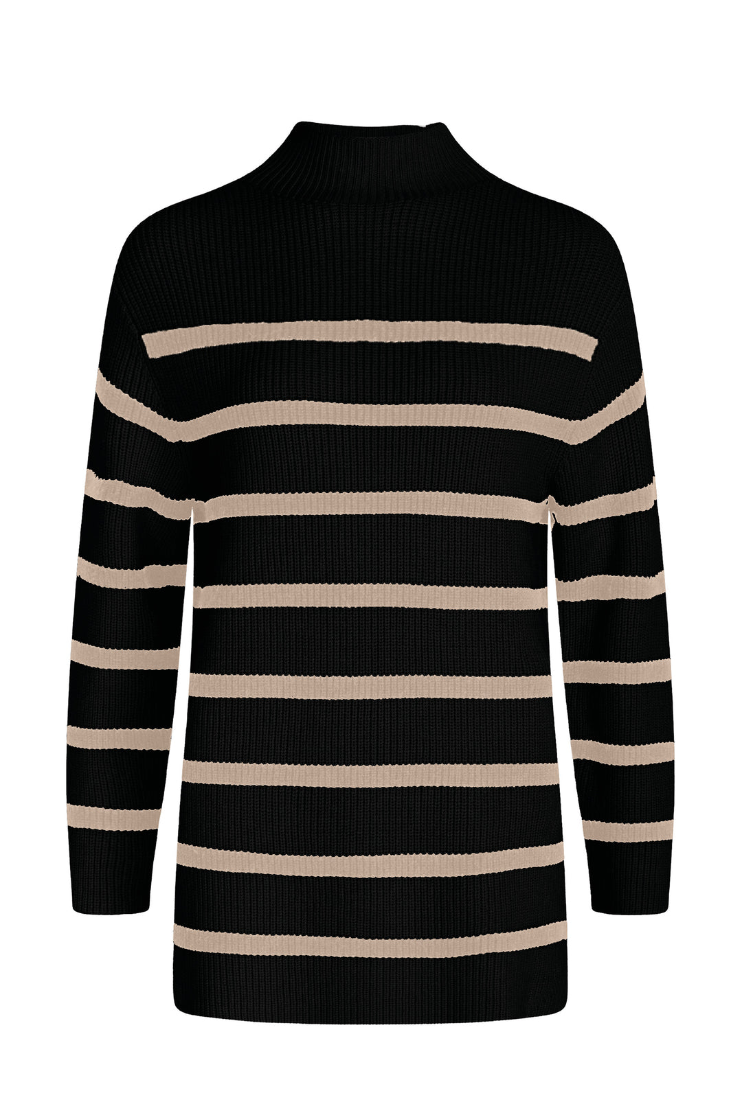 BZR DaytonBZKylie knit Knit Black w. sand stripe