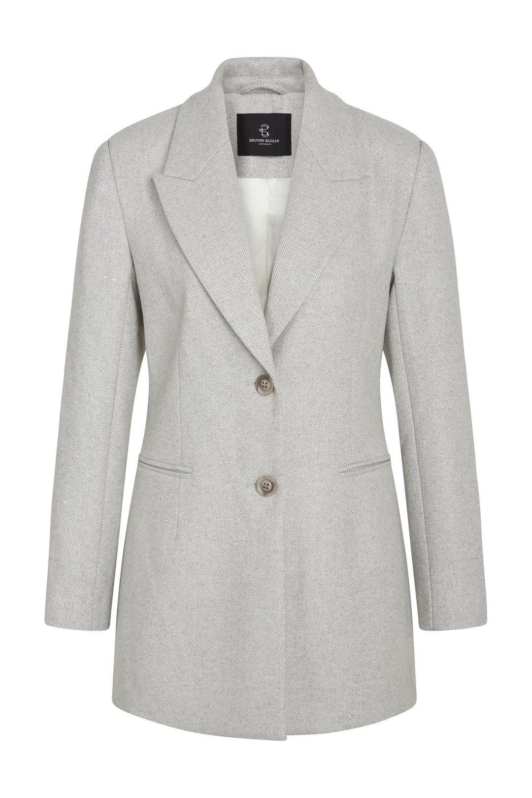 Bruuns Bazaar Women ElderBBFana blazer Blazer Light grey melange