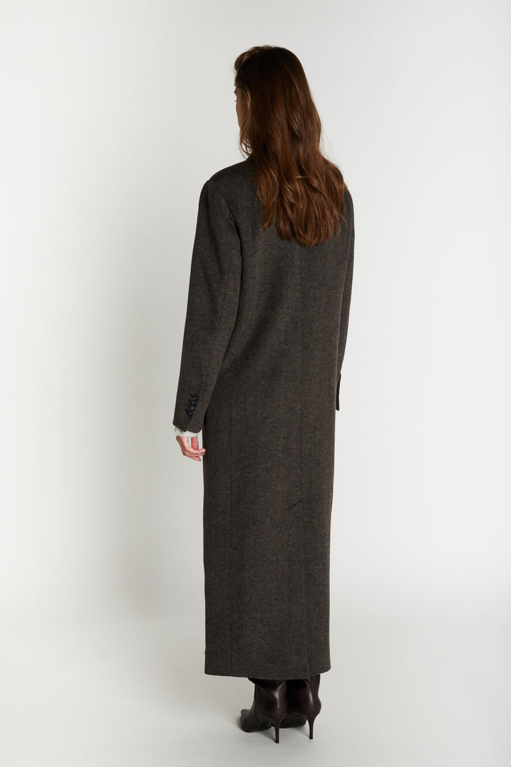 Bruuns Bazaar Women FallopiaBBAbellas coat Outerwear Dark Grey Melange
