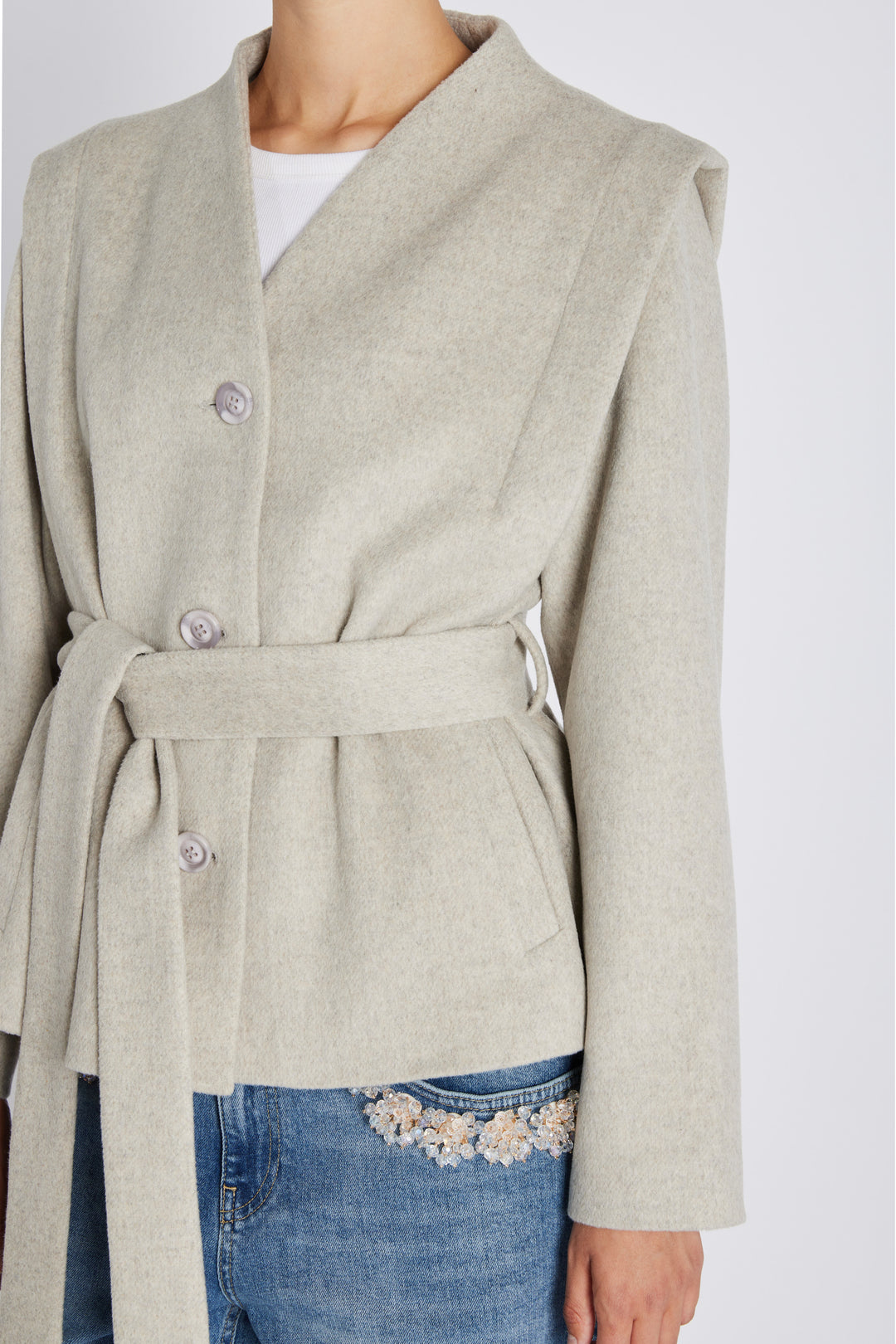 Bruuns Bazaar Women FallopiaBBSisela jacket Outerwear Beige Melange